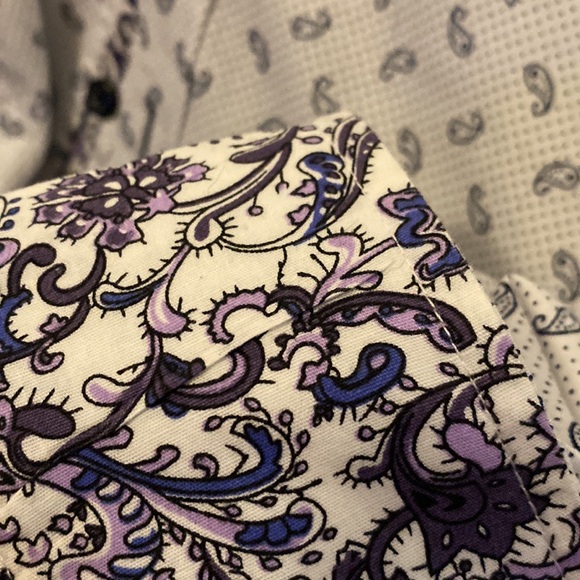 Elie Balleh Modern Fit Button down shirt with accent cuffs - Picture 4 of 4